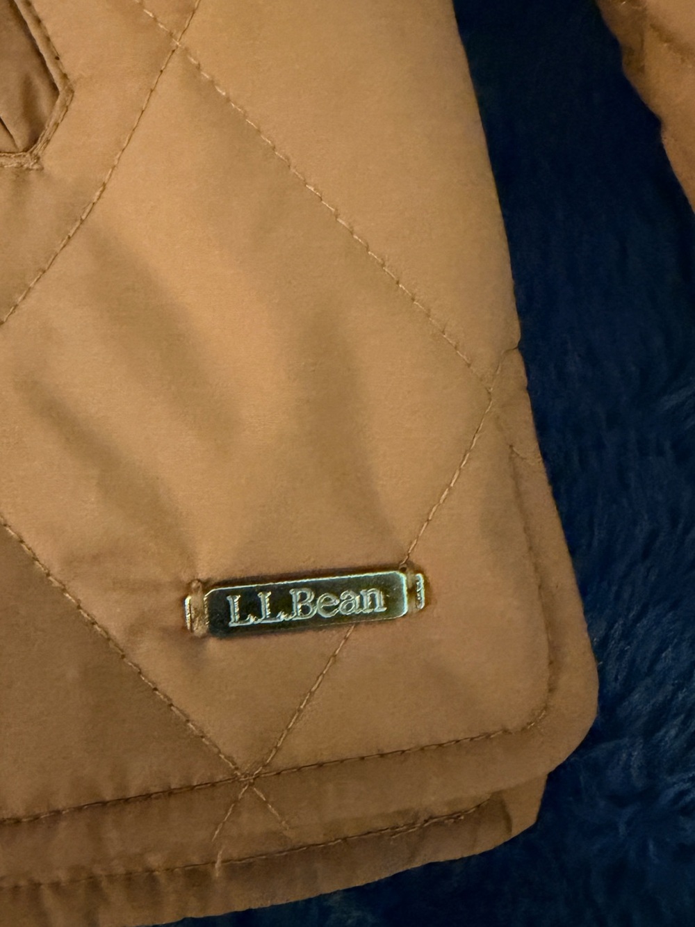 L.L.Bean Womens Quilted Jacket Orange Quilt Snap Front Lightweight Size Small - Picture 9 of 13